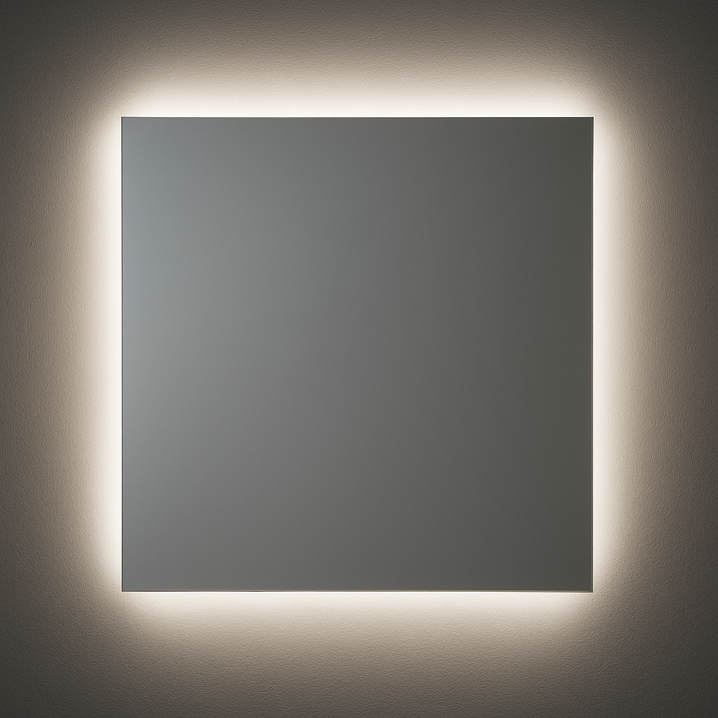 20250707_1222_Miroir Carré Rétro-éclairé_simple_compose_01jzj6g9cdf4fvh59zj1sq5ahc